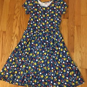 Dot Dot Smile Bird and Floral Print Dress